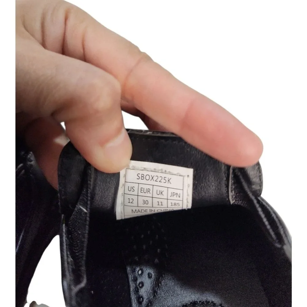 Bruno Marc Loafers Kids Size 12 Black Formal Wedding School Classic Comfort